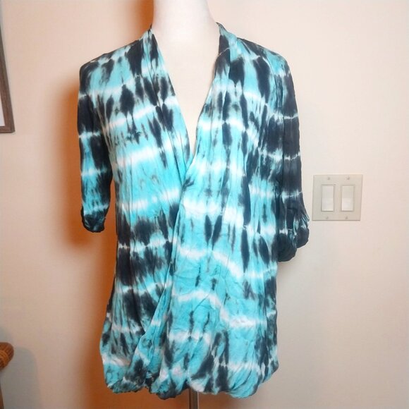 YOUNG FABULOUS & BROKE SIZE S TIE DYE TOP - Picture 1 of 11